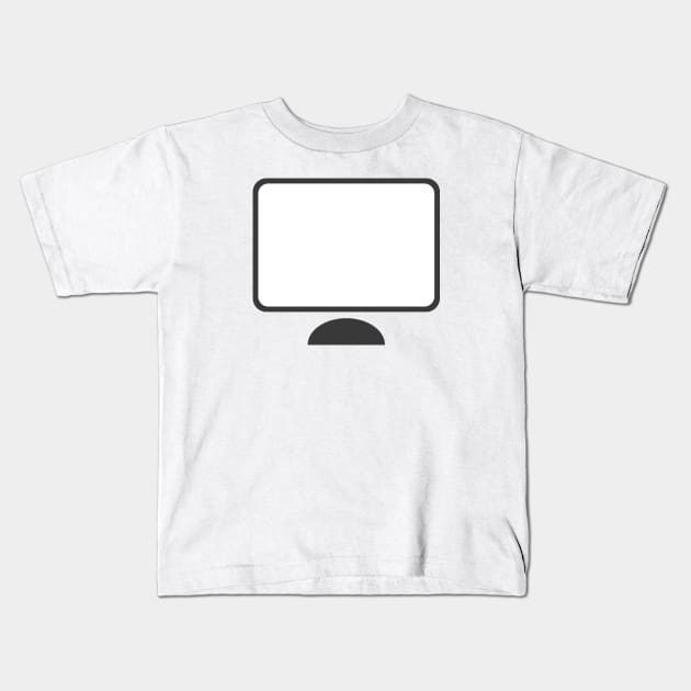 Computer Icon Kids T-Shirt by THP Creative